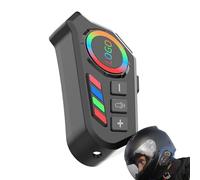 Genérico Motorcycle Headphones, Motorcycle Communication System, Waterproof Noise-Canceling, Colorful Light HiFi Audio, Riding Cycling Snowmobile, 3.27x1.65x1.1 Inches, Black, 1 Pair