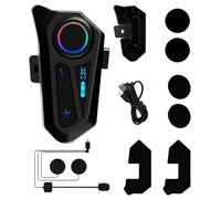 Genérico Motorcycle Helmet Earphones, Wireless Half Helmet Headset, IPX6 Waterproof Audio, Type-C Fast Charging, Clear Stable Connection, Outdoor Cycling Equipment for Full Face Riding