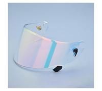 Genérico Motorcycle Helmet Visor Goggles Plating Silver Red Replacement Lens Helmet Visor For Shark For Race-R For Pro For GP