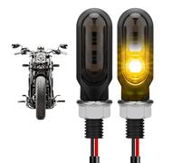 Genérico Motorcycle LED Blinker Lights - 3 Turn Signal Indicators Waterproof Bright Energy Efficient Lamps Scooter Motorbike Safety | Universal Visibility Upgrade Lighting System