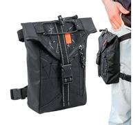 Genérico Motorcycle Leg Bag, Reflective Waterproof Pouch, Adjustable Thigh Organizer for Men, Women, Ideal for Outdoor Travel, 9.45x5.91x2.76 Inches, Camping, Hiking, Riding, Daily Carry