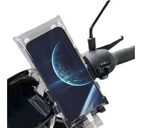 Genérico Motorcycle Phone Holder - PVC Pouch, Handlebar Mount Case | Waterproof Mobile Cover with High Sensitivity Touch Feature, Charging Slot for Riders Delivery Cycling Navigation Outdoor Use