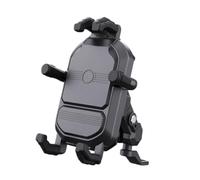 Genérico Motorcycle Phone Holder - Shock-Absorbing Handlebar Mounting Base