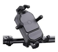 Genérico Motorcycle Phone Holder - Shock-Absorbing Handlebar Mounting Base