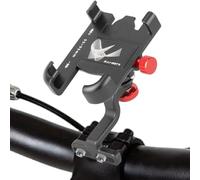 Genérico Motorcycle Phone Mount, 360° Rotation Anti-Slip Phone Holder, Adorable Scooter Handlebar, Secure Cellphone Navigation Stand for Road Biking and Outdoor Riding, Titanium, Black