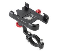 Genérico Motorcycle Phone Mount, 360° Rotation Anti-Slip Phone Holder, Adorable Scooter Handlebar, Secure Cellphone Navigation Stand for Road Biking and Outdoor Riding, Titanium, Black