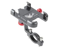 Genérico Motorcycle Phone Mount, 360° Rotation Anti-Slip Phone Holder, Adorable Scooter Handlebar, Secure Cellphone Navigation Stand for Road Biking and Outdoor Riding, Titanium, Black