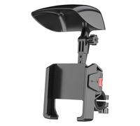 Genérico Motorcycle Phone Mount, Handlebar Phone Holder, Rotating Mobile Bracket, 360° Viewing for Road Cycling and E-Bike Use, Waterproof Anti-Shake Grip for City Riding Mountain Adventure
