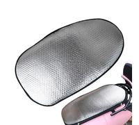 Genérico Motorcycle Seat Cover - Heat Insulation Pad, Waterproof Anti Slip Motorcycle Seat Pad with Aluminum Foil, Sunscreen Heat Protection Cover for Scooter Moped Electric Motorbike Summer Riding