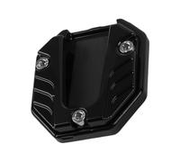Genérico Motorcycle Stand Plate - Prevent Sinking & Enhance Side Stand Stability Anti Slip Grip, Large Contact + Non Slip Base | High Strength Moulded Polymer - For Grass Sand & Soft Ground