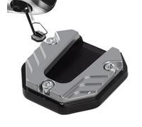 Genérico Motorcycle Stand Support Pad, Anti Sinking Non-Slip Floor Protector, Side Extension for Grass Sand Snow Slippery Road Hot Pavement Outdoor Parking