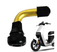 Genérico Motorcycle Tire Valve Stem - Aluminum 90 Degree Bent 8-10mm | Tubeless Wheel Stem Replacement Part | Scooter ATV Go-Kart Electric Bike Leak Proof Inflation Port Fit Universal