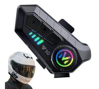 Genérico Motorcycle Wireless Headset, Helmet Cordless Speakers, Waterproof Audio System, Noise Cancelling Voice-Device, Ideal for Riding Communication, Travel, Camping, Touring, Outdoor Adventure