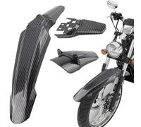 Genérico Motorrad Kotflügel Vorne - Carbonfaser Schutzblech | Leichtes & Robustes Design | Staub- & Wasserdicht Für Straße, Tour & Offroad | Einfache Montage, Langlebig, 48×9×12 Cm, 480 G