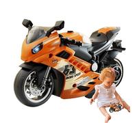 Genérico Motorrad-Modellbausatz-Set, Motorradfigur - Elektrisches Spielzeug-Motorrad-Figurenset,Freundliches Motorrad mit Rückzugsmotor für, Mädchen, Kinder, Erwachsene