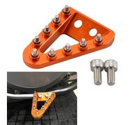 Genérico Motos Pedal de freno Palanca Punta Placa Para EXC 300 SXF 250 EXC EXCF TPi SX SXF XCW XCF 6D 125 350 450 500 Pedal de Freno Trasero Palanca Punta Placa (Naranja)