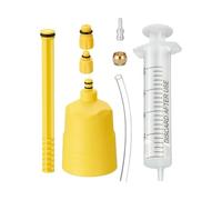 Genérico Mountain Bike Brake Bleed Kit, Hydraulic Tool Set with 20ml Injector, Funnel & Hose, Sturdy Cycling Repair Kit for Foldable Bikes, Brake Maintenance and Fluid Filling