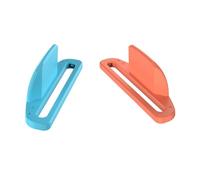 Genérico Mouse para juegos de 2 piezas Mini ratones ergonómicos portátiles Controlador izquierdo + derecho Soporte para Joycon Accesorios para Switch 2 para Joy-Con (Azul Naranja)