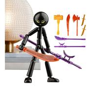 Genérico Movable Action Figures - Flexible Jointed Model | Poseable Art Fully Articulated Realistic Structure Smooth Motion Design for Drawing Reference, Display, Bedroom, Office or Home Decor