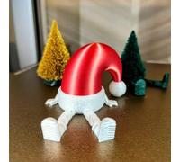 Genérico Movable Christmas Hat - 3D Printed Party Decoration Cute Funny Table Centerpiece | Design Interactive Fun Feature for Car, Party, Class, Living Room or Offices, 2.87x3.03x2.05in