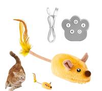 Genérico Moving Cat Toy, Cats Toys Moving Mice, 12,6 x 2,36 x 2,36 pulgadas Remote Control Plush Doll, Engaging Playtime, Interactive Pet Supplies for Kitten, Indoor and Outdoor Ejercise