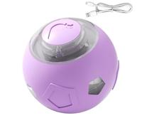 Genérico Moving Dog Ball - Electric Pet Toy | Rechargeable Quiet Dog and Cat Ball with LED Lights For Puppies Cats Aggressive Chewers Indoor Games Interactive Pet Supplies