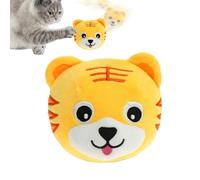 Genérico Moving Dog Plush Toy - Interactive Rechargeable Sound Bouncing Ball for Pets, Self-Moving Squeaky Plush Toy for Indoor Playtime in Home, Apartment, Bedroom, or Living Room