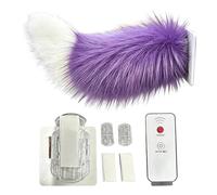 Genérico Moving Tail - Remote Control Wagging Rechargeable Decor, Cute Realistic Plush Car Tail with Wireless Movement, Animated Vehicle Mascot, Wagging RV Ornament, Soft Furry Accessory for Vehicle