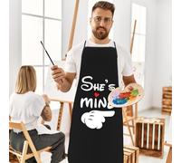 Genérico Mr & Mrs Couple Aprons - 80x60cm Couple Aprons Set | Unique Letter PrintCouple Kitchen Apron Polyester Durable Comfortable Fit - Adjustable Cooking Outfit | Wedding Gift Baking BBQ Home Chef