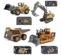 Genérico Mudsterz Excavator, Mudsterz Trucks with Cool Lights and Sounds, Complete Control Over The Construction Site, Alloy Material, 2.4ghz Remote, Little Builders, Boost Smotor Skills, Focus (Mix)