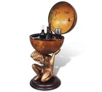 Genérico Mueble Bar Bola del Mundo diseño Atlas 42x42x85 cm,Mobiliario,Armarios y Almacenamiento,Armarios para Vino y licores-241958