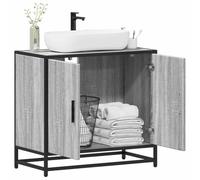 Genérico Mueble Lavabo baño Madera contrachapada Sonoma Gris 65x33x60 cm,Mobiliario,Conjuntos de Muebles,Muebles de baño-849267