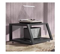 Genérico Mueble para Equipos audiovisuales Negro: Mueble para Equipos de Audio y vídeo estéreo, Consola Multimedia y Soporte para componentes para el hogar, la Oficina, el Cine en casa y la Sala de g