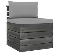 Genérico Muebles de jardín de palets 2 Piezas Cojines Madera Maciza Pino,Conjuntos de jardín-3061660