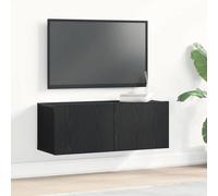 Genérico Muebles para TV 2 pcs Roble Negro 80 x 30 x 30 cm,Mobiliario,Muebles TV,Negro,23.6 KG,862784