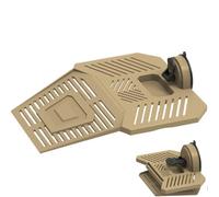 Genérico Muelle para Tortugas para Tomar El Sol, Plataforma para Reptiles con ABS De Color Caqui | Flotante Desmontable De 9x8 Pulgadas Y 195 G, Esta Área De Descanso Estable En Aguas Profundas Es