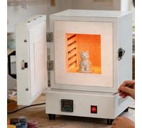 Genérico Muffle Furnace 2000W, High Temperature 1150°C, Ceramic Fiber Furnace for Metal Casting, Jewelry Making and Ceramic Sintering