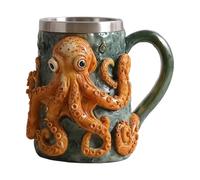 Genérico Mug Cthulhu Pulpo 160ml - Taza 3D Artesanal Con Tentáculos | Recipiente Para Bebidas Calientes Frías | Regalo Para Fans Piratas, Bar, Restaurante, Cocina Hogar