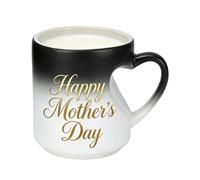 Genérico Mug for Coffee - Heart Drinkware for Sipping | Porcelain Vessel with Contoured Grip & Thermal Retaining Clay for Gulping, Tasting, Brewing and Serving Morning Espresso Cocoa