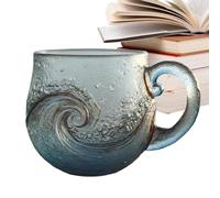 Generico Mughea Di - taza Aislada De Pared De Doble Pared En, Vaso De Té En, Tazas Consumo De Gran Capacidad | Mughea De Vidrio Para Capuchino Leche Beverages, St