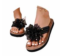 Genérico Mujer Chanclas Piscina,Elegantes Chanclas Florales para La Playa Sandalias Informales De Verano con Plantilla CóModa Y Estilo