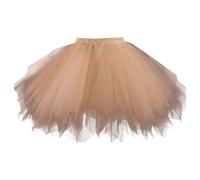 Genérico Mujer Faldas Tul Enaguas Cortas Tutus Ballet Mini Vestidos Falda de Tutú para Carnaval Carnaval Semana Santa Fiesta Halloween