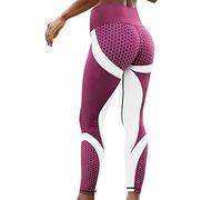 Genérico Mujeres 3D Print Yoga Skinny Workout Gym Leggings Deportes Entrenamiento Pantalones recortados (White, L)