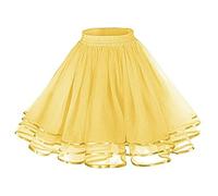 Genérico Mujeres Retro Faldas Enaguas Cortas Tul Plisada Fiesta Tutu Ballet Falda Hinchada de Múltiples Capas Adulto Lujoso Falda de Gasa Suave Falda de Tul Falda tutú de mujer clásica de los años 80