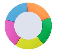 Genérico Multi-Colored Highlighters - Petal-Shaped Fluorescent Markers 9.5x9.5x2cm & 10x10x2cm | Portable Student Pens For School, Study, Notes, And Coloring And Light Highlighters.