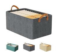 Genérico Multi-Functional Folding Wardrobe, Drawer Type Wardrobes Storage Box, Ultra Space Wardrobe Clothes Organizer with Handle, for Clothing, Various Bedding (Gray)