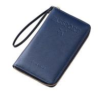 Genérico Multi-Functional RFID Passport Wallet,RFID Passport Wallet Women Travel Document Holder,for Credit Cards,Tickets and Cash (Blue)