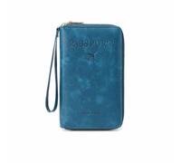 Genérico Multi-Functional RFID Passport Wallet with Anti-Theft Protection, Travel Wallet for Men & Women, Secure ID Card Organizer, Travel Essentials, Slim Leather Cover for Credit Cards and Cash (H)