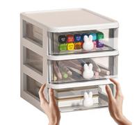Genérico Multi Layer Desk Organizer - Drawer Tower | Tabletop Organizer | Space Saving Box With Drawers For Working Place, Home, Bedroom, Classroom Cute PP Makeup Storage