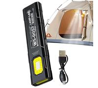 Genérico Multi Mode Pocket LED Flashlight - 5 Speed Settings With Magnetic Bottom And Back Clip | USB Rechargeable 800mAh Work Light For Auto Repair Maintenance | Portable Flashlight - Camping Travel